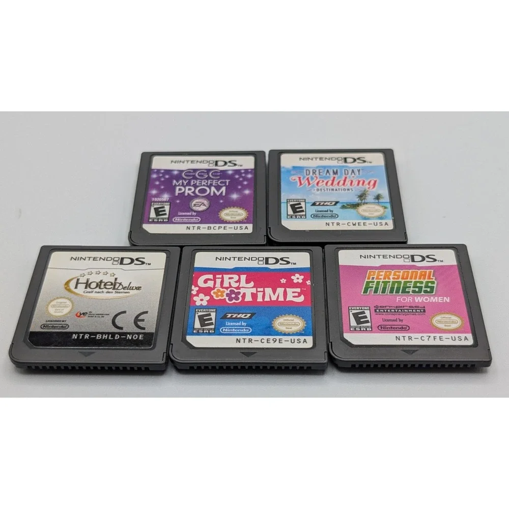 Nintendo DS Wedding, Promo & More Based Games Mixed Lot of 5 Cartridges Only